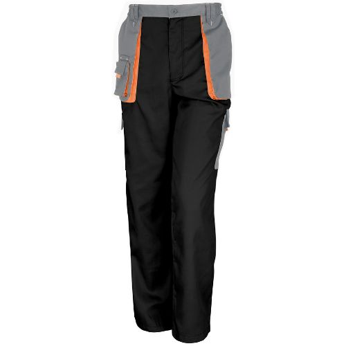 Result Workguard Work-Guard Lite Trousers Black/Grey/Orange
